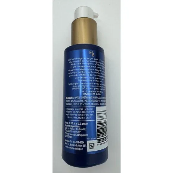 Hair Biology Silver & Glowing Silver Shine Serum for Gray Hair 3.3 fl oz 100 mL - Picture 2 of 3